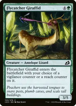 X 1 Flycatcher Giraffid NM IKO 153 MTG Magic The Gathering - Image 1