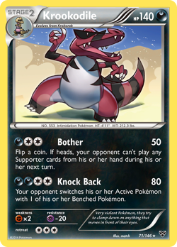 Krookodile 71/146 Rare | XY | Pokemon Card - Image 1