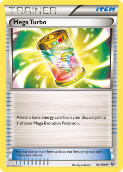 Mega Turbo 86/108 Uncommon | Roaring Skies | Pokemon Card - Image 1