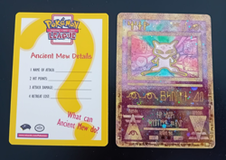 Ancient Mew Holographic Movie Promo Pokemon Card w/ Insert Card - Promo Card - Image 1