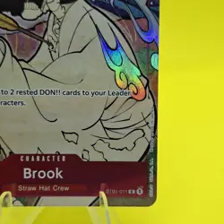 One Piece TCG Brook English Version 1st Anniversary Set ST01-011 Promo Card NM - Image 4
