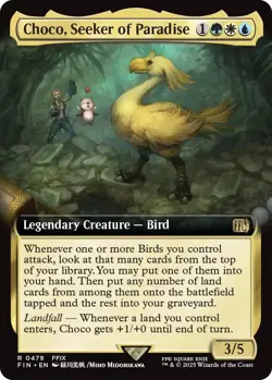 Choco, Seeker of Paradise (Extended Art) [FIN - 479] - NM TCG MTG - Image 1