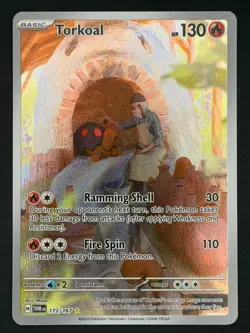 Torkoal 172/167 Illustration Rare Twilight Masquerade Pokemon Near Mint - Image 1