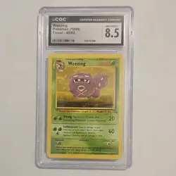 Weezing Fossil 45/62 English Pokemon CGC 8.5 NM/Mint+ - Image 1