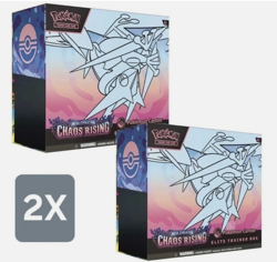 2x Pokemon TCG Chaos Rising Pokemon Center Elite Trainer Box (PRESALE) - Image 1