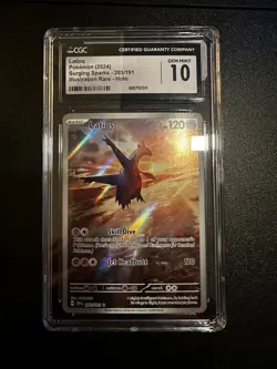 Pokemon Latios #203/191 Surging Sparks (2024) Illustration Rare CGC GEM MINT 10 - Image 1