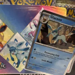 Pokemon TCG Prismatic Evolutions Glaceon Tech Sticker Collection Sealed - Image 2