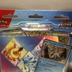 Pokemon TCG Prismatic Evolutions Glaceon Tech Sticker Collection Sealed - Image 3