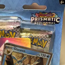 Pokemon TCG Prismatic Evolutions Glaceon Tech Sticker Collection Sealed - Image 4