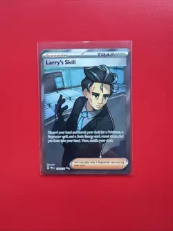 Pokemon TCG Trainer Larry's Skill 139/131 Ultra Rare Holo Prismatic Evolutions - Image 1