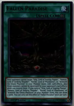 Fallen Paradise Ultra Rare Duelist Saga DUSA-EN031 LP - Image 1