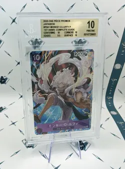 BGS 10 - One Piece P-041 Monkey D. Luffy 1st Anniversary Guide Promo - Image 1