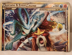 Suicune & Entei Legend (Top) Unleashed #94/95 Holo Pokemon Card - Image 2