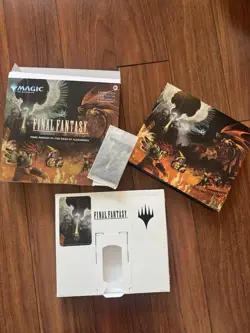 6 Art Cards MTG Final Fantasy IX The Siege Of Alexandria Scene Box Set + Easel - Image 1