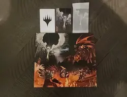 6 Art Cards MTG Final Fantasy IX The Siege Of Alexandria Scene Box Set + Easel - Image 1