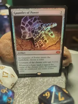 MTG Gauntlet of Power - Foil art - Dominaria Remastered #223/261 - Image 1