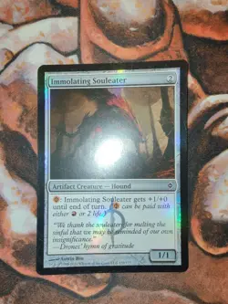 NM FOIL Immolating Souleater New Phyrexia MTG Magic the Gathering 1st Edition - Image 1