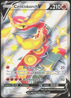 Centiskorch V SV108/SV122 Holo V Rare Shining Fates Shiny Vault Pokemon Holo NM - Image 1