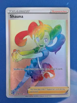 Shauna 278/264 - Secret Rainbow Rare - Fusion Strike - Pokemon TCG Card NM - Image 1