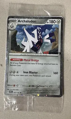 Archaludon - 107/142 - Pokemon TCG - Stellar Crown - Sealed Promo EB GAMES - Image 1