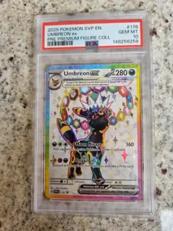 Pokemon TCG Umbreon EX Prismatic Evolutions Promo 176 PSA 10 - Image 2