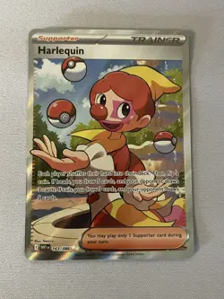 🔥 Pokemon - Harlequin 163/086 Full Art White Flare English - NM 🔥 - Image 1