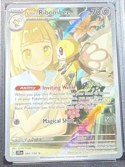 POKEMON JOURNEY TOGETHER ILLUSTRATION RARE LILLIE'S RIBOMBEE PSA GEM MINT 10 - Image 3
