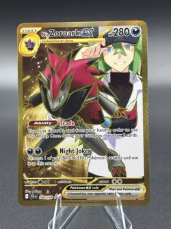 Pokemon TCG N's Zoroark ex 189/159 Sv09 Hyper Rare Holo - Image 1