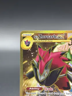Pokemon TCG N's Zoroark ex 189/159 Sv09 Hyper Rare Holo - Image 3