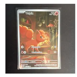 Pokemon TCG Vulpix 138/132 Me01 Mega Evolution Holo Illustration Rare EN 70 HP - Image 1