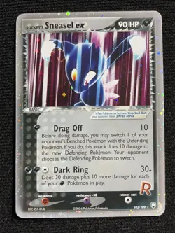Pokemon Rocket’s Sneasel Ex 103/109 Holo Eng Ex Team Rocket Returns Near Mint - Image 1