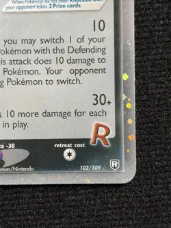Pokemon Rocket’s Sneasel Ex 103/109 Holo Eng Ex Team Rocket Returns Near Mint - Image 3