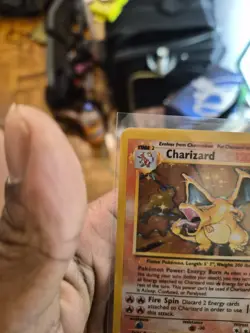 Pokemon Charizard 4/102 Base Set Holo Rare Stage 2 120HP Fire Spin 1999 - Image 5