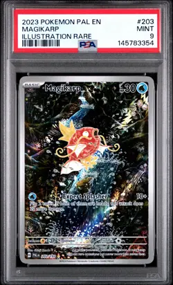 2023 POKEMON PAL EN-PALDEA EVOLVED ILLUSTRATION RARE #203 MAGIKARP PSA 9 - Image 1