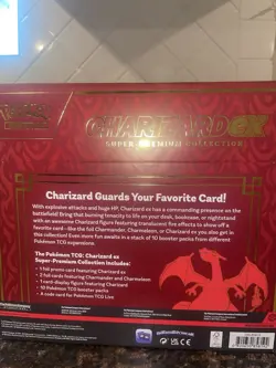 Pokemon TCG Charizard ex Super Premium Collection New Sealed - 10 Packs 1 Figure - Image 2