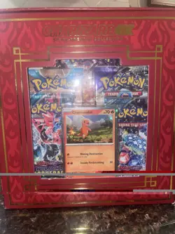 Pokemon TCG Charizard ex Super Premium Collection New Sealed - 10 Packs 1 Figure - Image 3