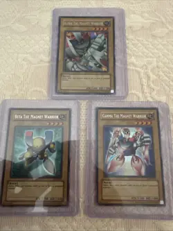 Yu-Gi-Oh TCG Alpha Beta and Gamma The Magnet Warrior Unlimited DOR-001 002 003 - Image 1