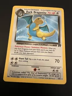 Dark Dragonite 5/82 Team Rocket Unlimited 2000 Pokemon Card Holo Rare NM - Image 1