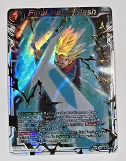 Trunks Final Hope Slash BT10-056 SR FOIL Dragon Ball Super Card Game NM/M - Image 1