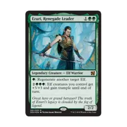 WOTC MtG Elves vs Inventors Ezuri, Renegade Leader (MR) (Foil) EX - Image 1