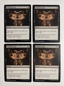 4x Mtg Amonkhet Painful Lesson NM Magic Karte Magic The Gathering - Image 1