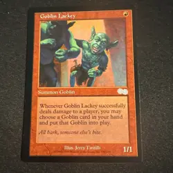Wizards of the Coast Goblin Lackey Urza's Saga Uncommon Red Creature 190 - Image 1