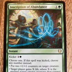 Inscription of Abundance ~ Commander: The Lord of the Rings [ NM ] [ Magic MTG ] - Image 2