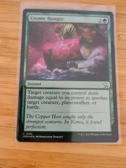 MTG Cosmic Hunger (FOIL) 0182 March of the Machine M/NM Free UK P&P - Image 1