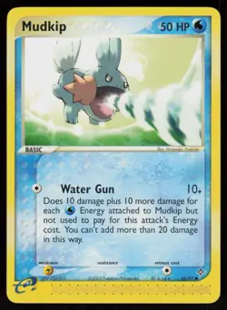 Mudkip 65/97 Common Dragon Pokemon Moderately Played - Image 1