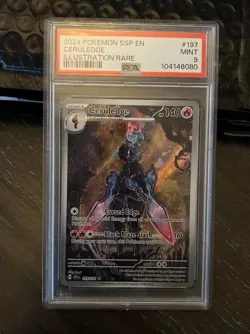 The Pokemon Company Ceruledge 197/191 SV08 Illustration Rare Holo ENG PSA 9 - Image 1