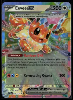 Eevee ex - 075/131 075/131 SV: Prismatic Evolutions Double Rare Holo Pokemon - Image 1