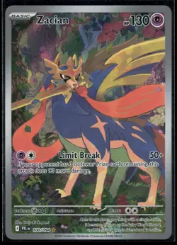 Zacian 100/094 Phantasmal Flames Illustration Rare Pokemon - Image 1