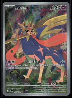 Zacian 100/094 Phantasmal Flames Illustration Rare Pokemon - Image 1