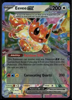 Eevee ex - 075/131 075/131 SV: Prismatic Evolutions Double Rare Holo Pokemon - Image 1